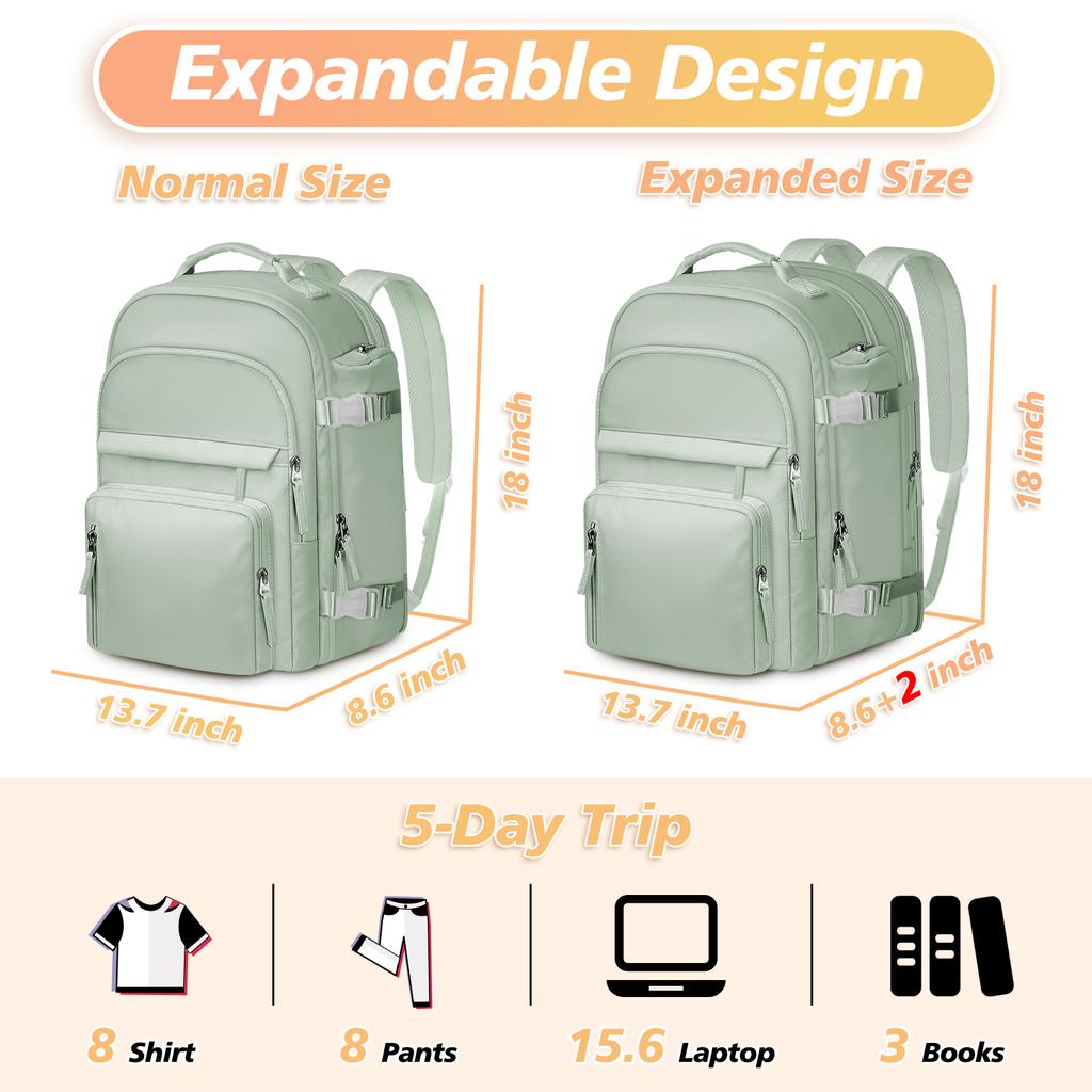 Travel Backpack For Women Carry On Backpack Laptop Backpack Flight Approved College Student School Bag Casual Daypack