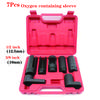 7pcs Oxygen Sensor Socket Wrench Thread Chaser Tool Kit Auto O2 Socket Removal Installation Install Offset Vacuum Sensor Socket
