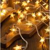 16 Star String LED Lights 3 Meter Warm White Waterproof Decorative Lights for Diwali, Birthday, Festival for Indoor Outdoor Plug In Decoration