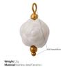 European and American sweet and cool style DIY dopamine ceramic pendant stainless steel plated 18K gold creative jewelry collection