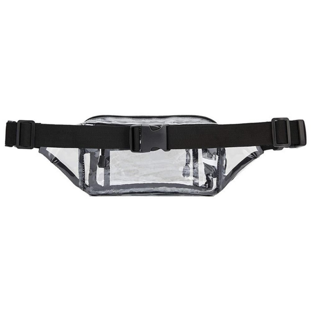 Waterproof Chest Bag Transparent Multi Layer Shoulder Bag Waist Pack Adjustable Shoulder Strap Makeup Bag Running Hiking Travel