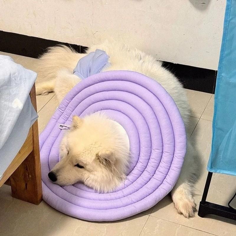 Soft Waterproof Pet Recovery Collar Dogs Cats Prevent Licking Bite Adjustable Wide Comfortable Elizabethan Cone