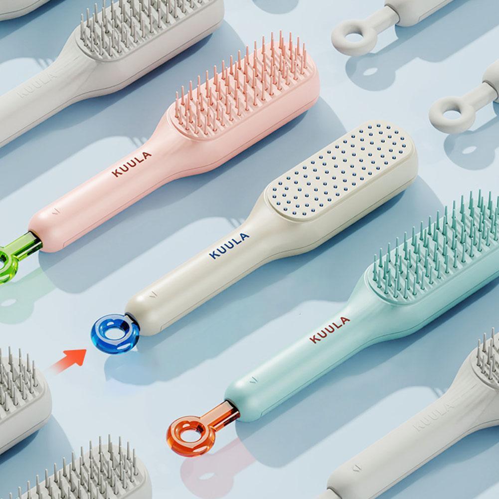 Scalable Hair Brush Self-cleaning Massage Comb Travel Supplies