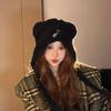 New Hat for Women's Snot Bear Lace Up Plush Hat Autumn and Winter Ear Protection Warm Pullover Hat Knitted Lei Feng Wool Hat
