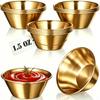 12Pcs Dipping Sauce Cups Stainless Steel Ramekins Metal Condiment Cups Stackable for Sushi, Wings, Charcuterie & Dips Reusable for Portion Control