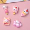 10Pcs New Mini Kawaii Cartoon Bright Food Kittenseries Flat Bottom Scrapbook Diy Jewelry Making Hairwear Accessorie A36
