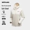 NORTHLAND Women's Fleece-Lined Softshell Hooded Hiking Jacket NXJFH2472E