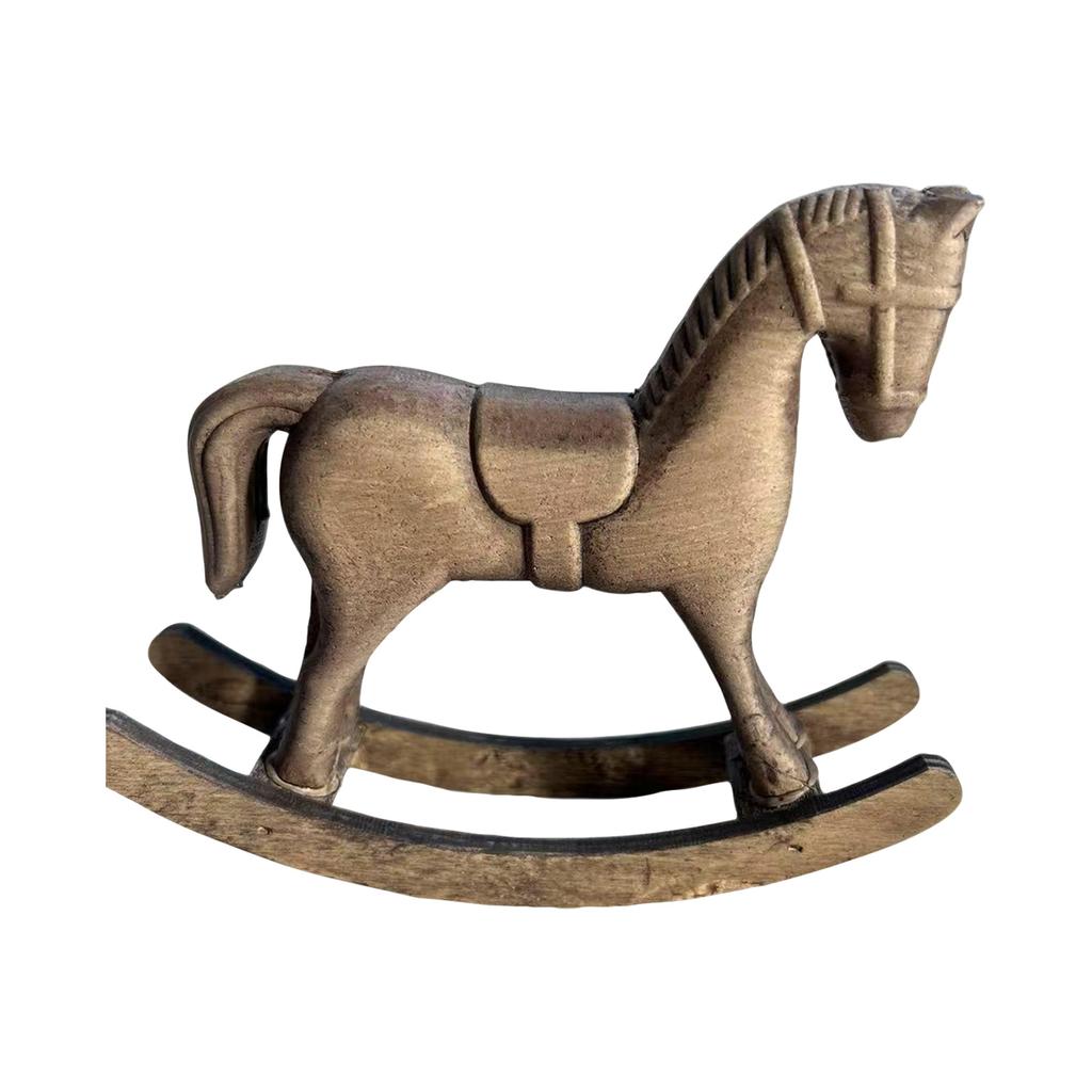 Horse Wood Ornaments Living Room Table Decoration, Horse Decoration Ornaments