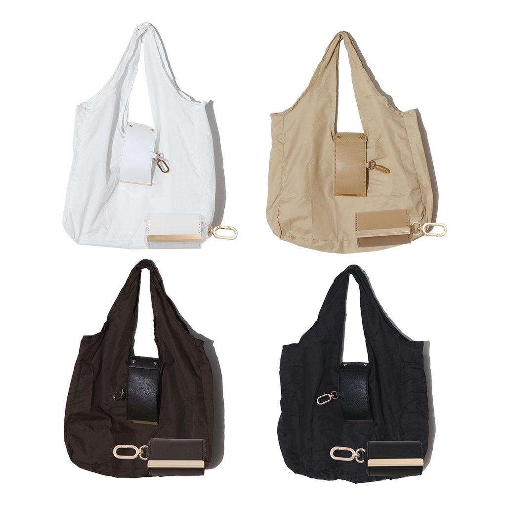 Tote Bag Ladies Foldable Reusable Polyester Shoulder Carrying Bag For Daily Use