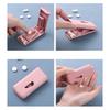 1/2pcs Mini Plastic Medicine Pill Holder Useful Portable Tablet Cutter Splitter Pill Case Storage Box Pill Tablet Cutter Divider