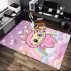 [1pc LABUBU Office Chair Carpet] Digital Printed Area Rug for Home & Game Room Use, Soft Indoor Sofa Chair Mat