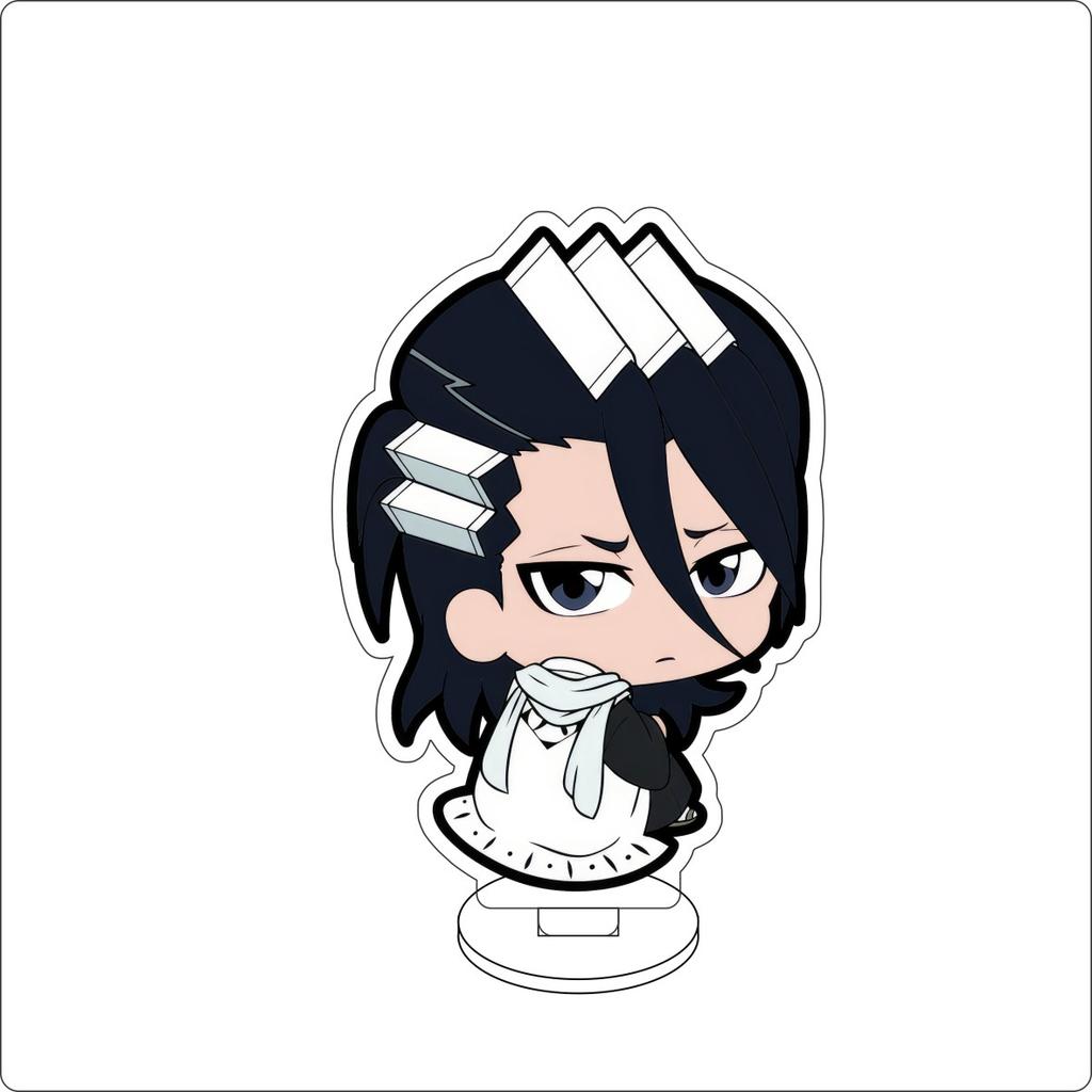 10CM Anime BLEACH Figure Stand Model Grimmjow Jaegerjaques/Urahara Kisuke/Kurosaki Ichigo Cute Desk Decor Standing Sign Gifts