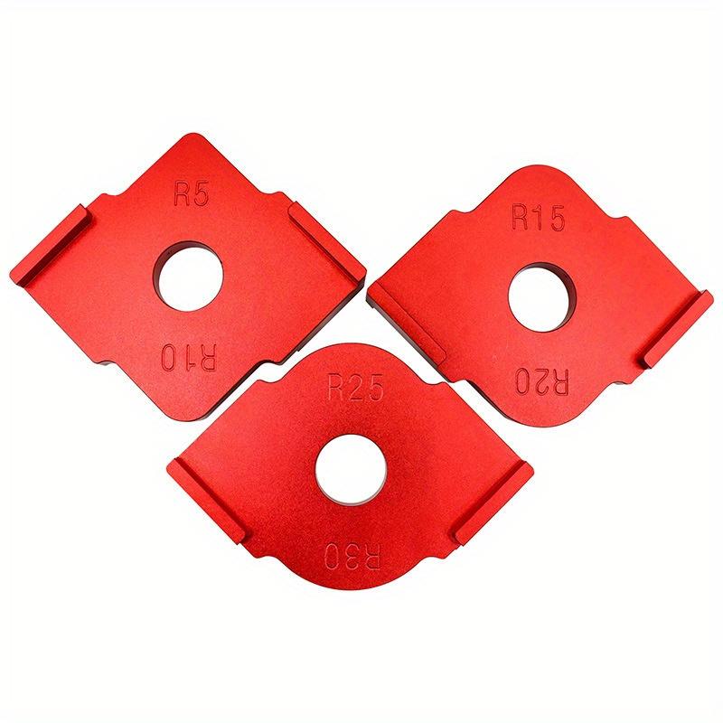 

3 шт. Деревянная панель Радиус R Пластина Фреза для фрезерного стола Угловой шаблон Фрезерная машина Гравировальная машина Набор шаблонов для круглых углов 3Pcs