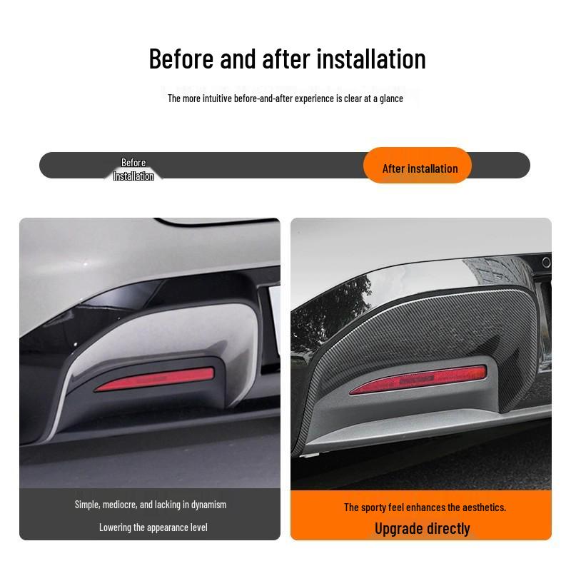 Xiaomi SU7 Front Fog Light & Bumper Decorative Carbon Fiber Frames, Fog Light Covers & Modification Accessories.