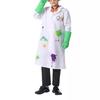 Mad Scientist Outfit Mad Scientist Costume Accessories Lab Coat Gloves Glasses Frames Necktie Halloween Dressing Up Set