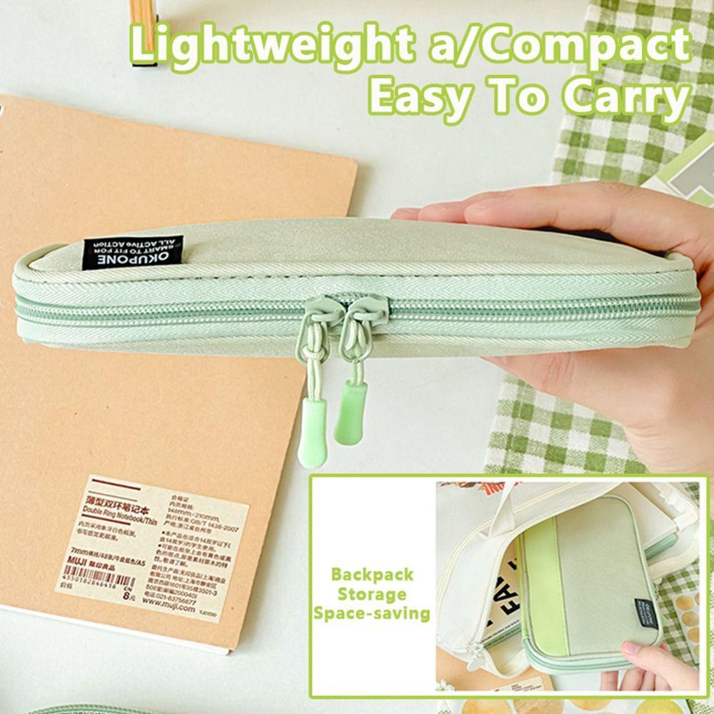 Ultra-thin Pencil Case Portable Stationery Pouch New Pen Bag Students Gift