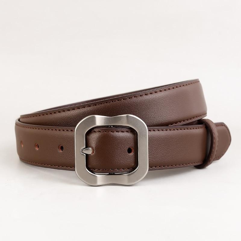Women Leather Belt With Alloy Buckle For Casual And Office Stylish Accessory