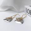Long Hanging Earrings Triangular Dangle Earrings for Women Simple Personality Retro Fashion Style