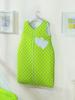 Cotton Sleeping Bag for Children 6-12 Mcy Tog 2.5 Year-Round Insulated Hearts Polka Dots On Green