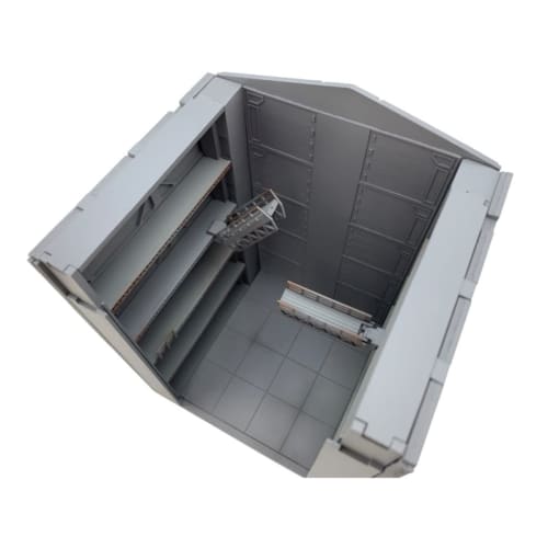 TOMYTEC 1/144 DioColle Combat Series DCM21 Hangar Pre-painted Plastic Model 322665