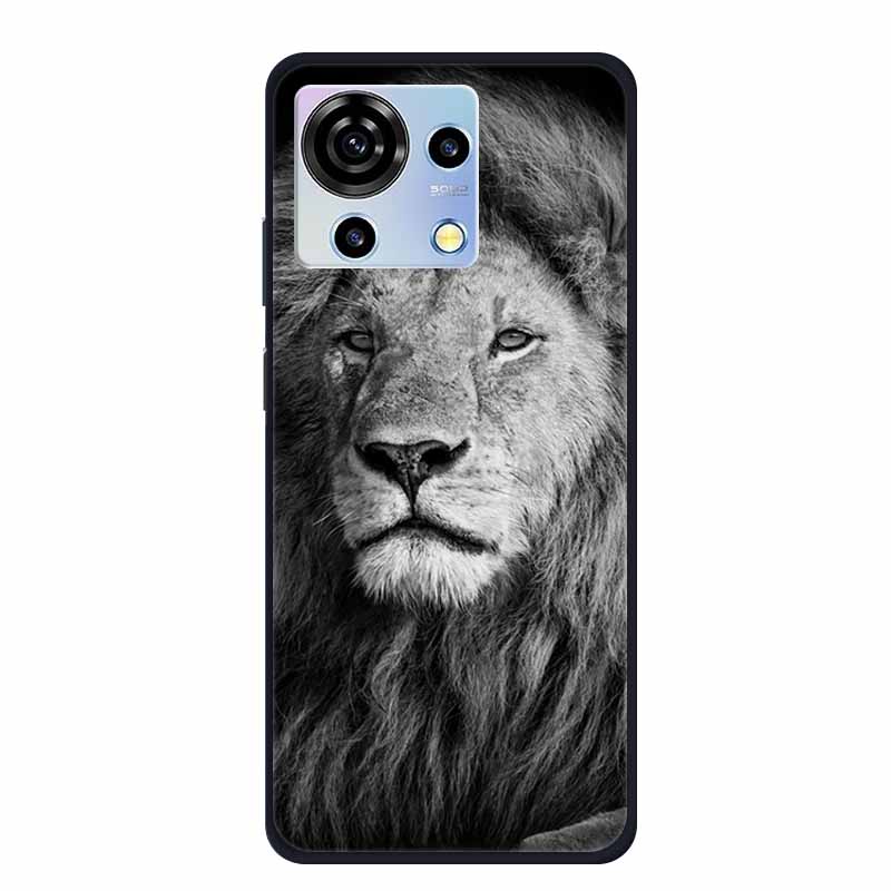 For ZTE V50 Vita Phone Case TPU Soft Back Cover Cartoon Luxury Silicone Phone Cases for ZTE Blade V40 V 40 50 Vita Animal Funda