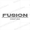 Auto Accessories Letter Emblem 3D Rear Trunk Fender ABS Plastic Silver/Black Badge Decals For Ford Fusion Logo Car Styling