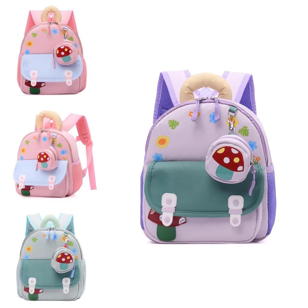 Cartoon Kindergarten Backpack For Kids With Lightweight Oxford Fabric And Cute Anime Pattern For School Use