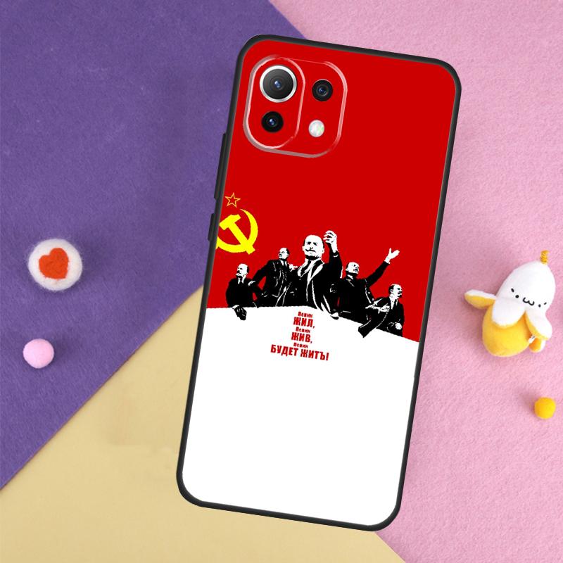 

lenin Soviet Union flag Case For Xiaomi 13 14 15 Ultra 11T 12T 13T 14T Pro POCO X7 Pro X3 X5 X6 F5 F6 M6 Pro Cover POCO M6 Pro
