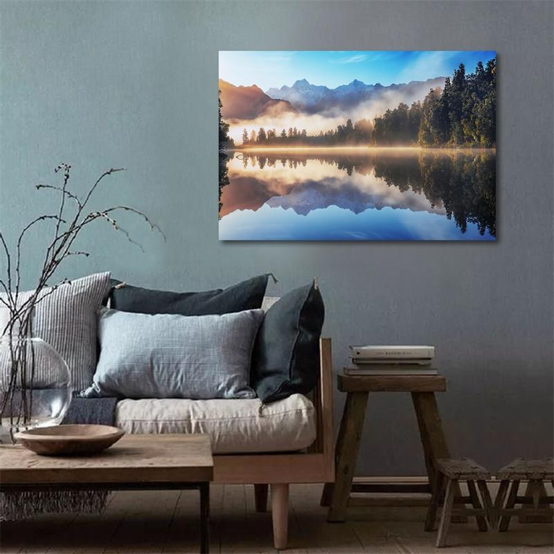 WCIC New Art Cloth Krásná krajina Malba Scéna Dekorace Malba Scéna Domácí Pozadí Nástěnná dekorace Obraz Závěsný obraz