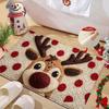 Santa Claus Design Bathroom Mat Water-absorbing Door Carpet Christmas Door Mat  Bathroom Use