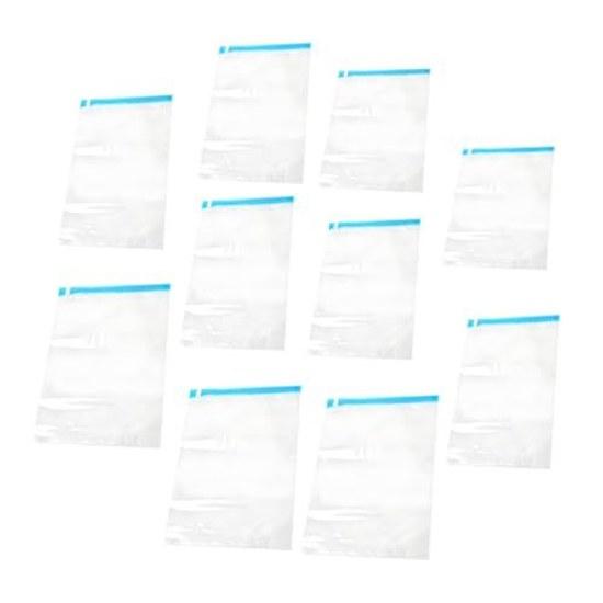 No brand item 10 pieces vacuum compression bags compressible packing cubes storage organizer travel luggage sealer space saver foldable Pe