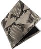 Natural Japanese-made Leather Bifold Wallet for Men and Women, Made from a Single Piece of Genuine Snakeskin Leather. Features Include a Coin Purse,