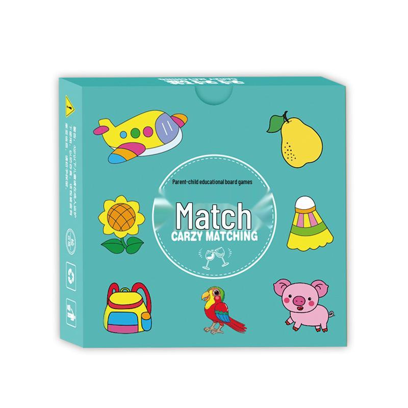 Early Education Cartoon Matching Cards - Parent-Child Concentration Game & Children's Gift