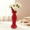 Gown-Shaped Elegant Dress Vase Twisted Design Decorative Vase  Office Tabletop Ornaments