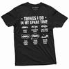 Men's Funny Car Enthusiast T-shirt Things I Do In My Spare Time Car Collection H