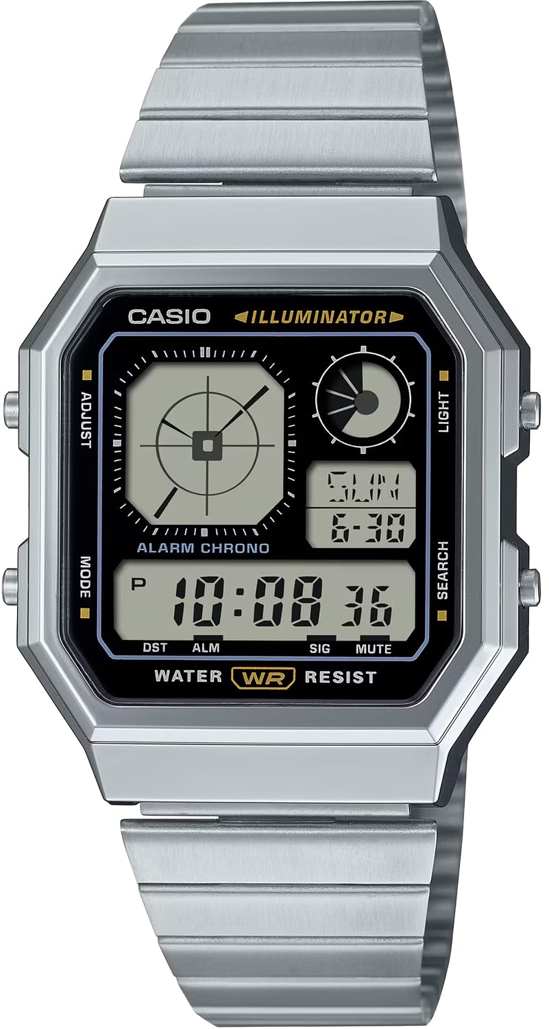 

Casio Стандартные аналогово-цифровые часы, Винтажная серия A130WE-1A, Унисекс, Серебристые и черные, Модель для зарубежного рынка [Параллельный импорт]