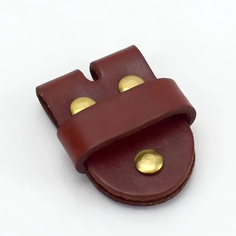 Deepeel Men's Belt Connection Leather Belts Pin Buckle Head Connect Loops Solid Brass Rivet Clasp DIY Leathers Craft Accessories