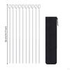 10 Pieces Spiral Grill Skewers Rust Resistant Stainless Steel Easy to Clean