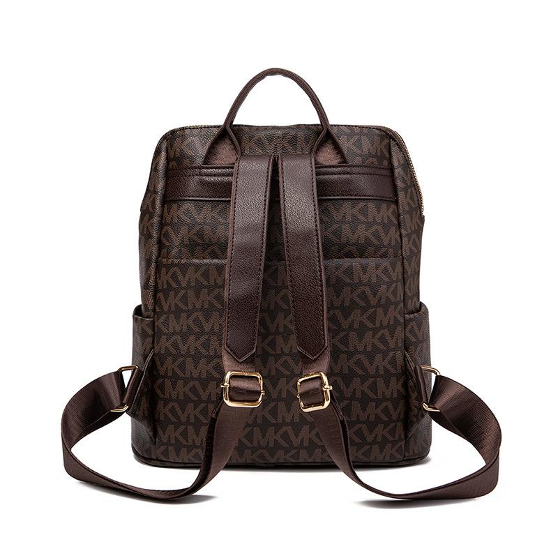 Printed Women's Backpack Spring New Korean Edition Easy To Wear Fashion Anti Theft Backpack Large Capacity Mommy Bag