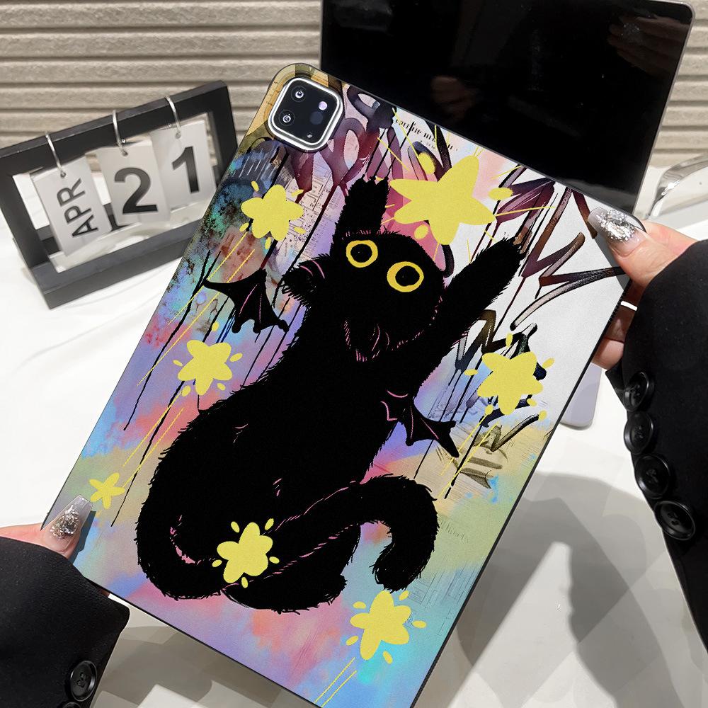 Applicable To Star Black Cat Apple iPad 11-inch Protective Case Xiaomi Pad 6 Soft Case Samsung Tab S7 Light and Thin