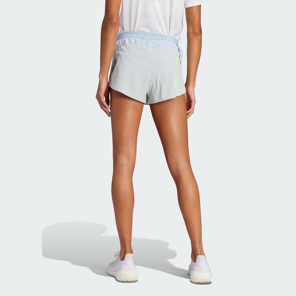 Adidas Alphabet Print Slim-Fit Running Shorts Women Bottoms Blue IK4368