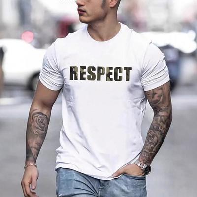 New Summer Street T-shirt Short-sleeved Cool Digital Print Men's Sports Short-sleeved Round Neck Domineering Personality