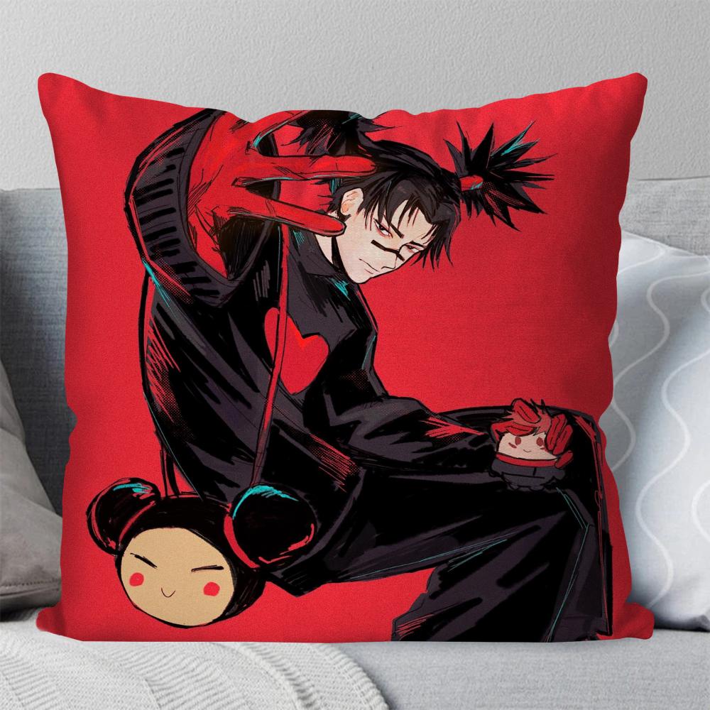 Choso Jujutsu Kaisen Anime Pillow Case Square Pillow Bedroom Sofa Leisure Comfort Cushion Car Living Room Home Decoration 40X40