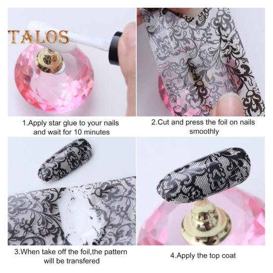 10ks/sada nálepka na nehty 3D gradientní lesklý laserový motýl ve tvaru barevného obtisku na nehty pro salon