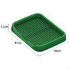 Detachable Dog Potty Tray with Mesh Grids And Pee Pad Holder for Indoor Use