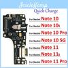 Parti Connettore Cavo Flessibile Porta di Ricarica Scheda USB per Xiaomi Redmi Note 10 10s 11 11s Pro 4g 5g Microfono Copia Con IC Completo