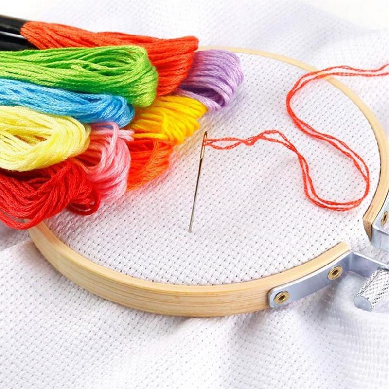36Pcs Multicolor Cross Stitch Threads Cotton Skeins Embroidery Diy Sewing Tool