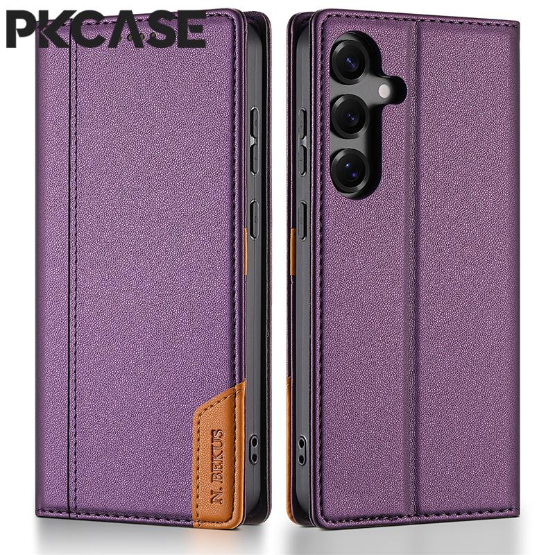 

Shockproof Card Slot Wallet Flip Leather Case For Samsung S25 Edge S24 S23 FE Plus A17 A07 A56 A36 A26 A16 A06 Cover Galaxy S25 FE
