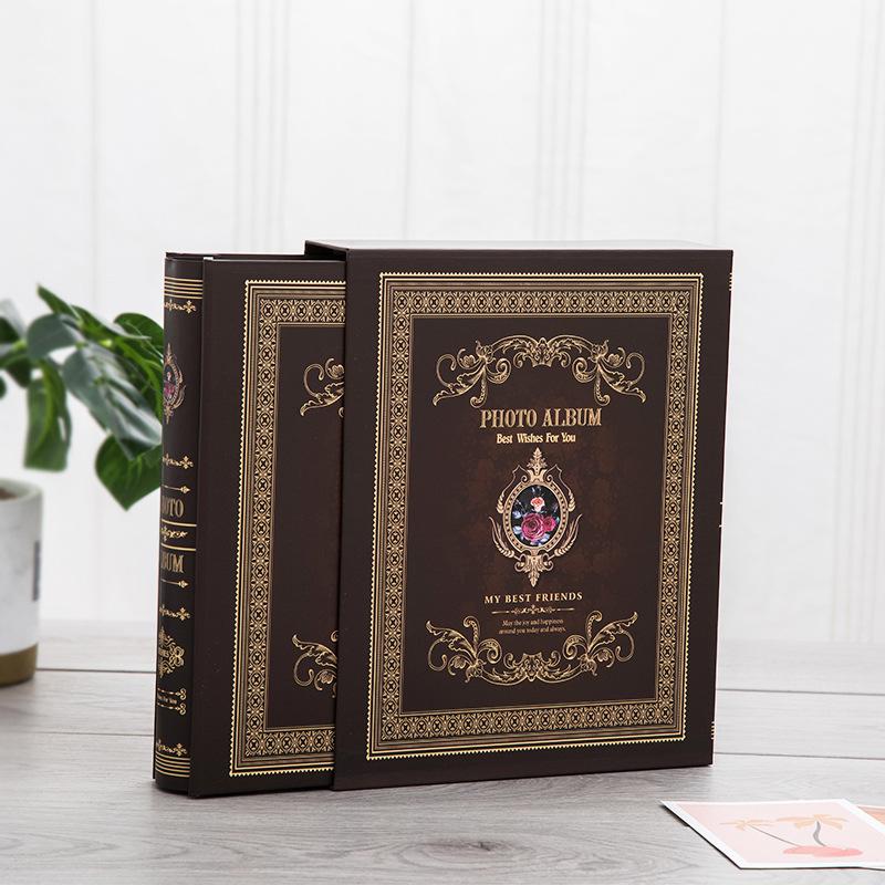 6-Inch 200-Sheet Boxed Photo Album, Insert Type, Student Edition, Laminated Pages 200 Sheets