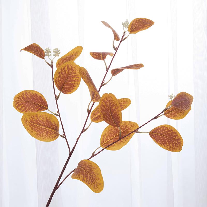 Artificial Eucalyptus Leaves Flowers Branch Fake Plant Decoration for Wedding Home Flower Arrangement Blue Pink Eucalyptus Decor